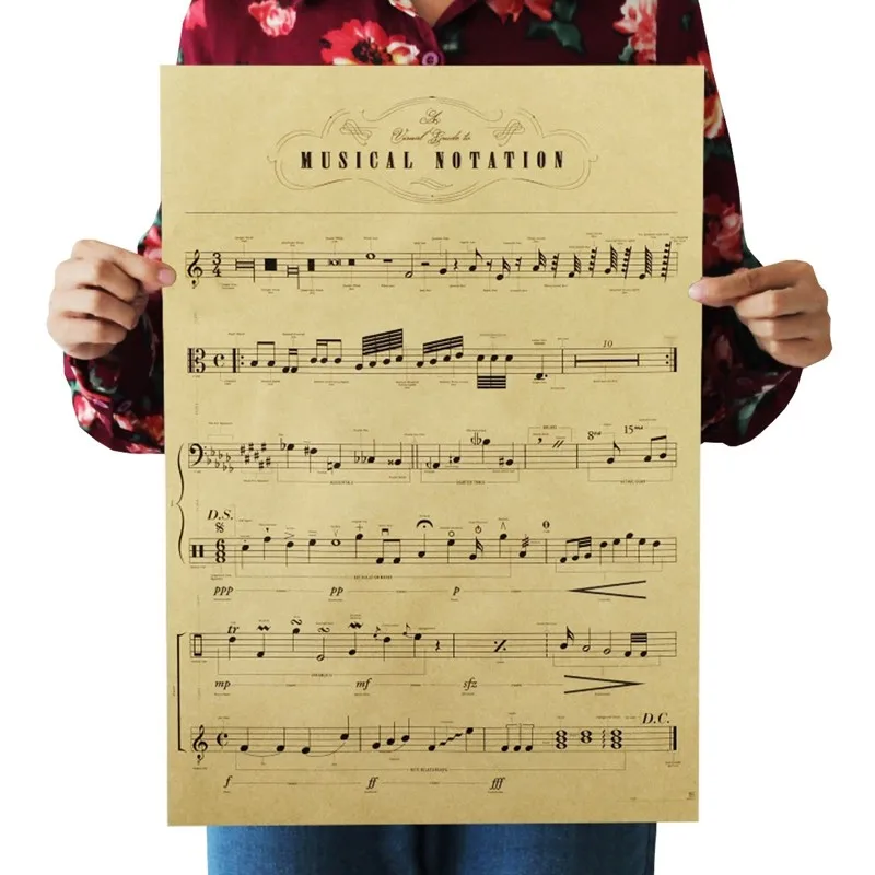 Music score collection Kraft Paper Poster Home Room Bedroom Wall Decoration Painting Core 50.5x35cm
Music score collection Kraft Paper Poster Home Room Bedroom Wall Decoration Painting Core 50.5x35cm