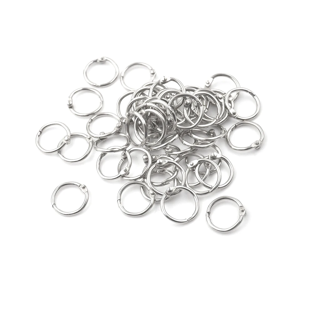 50pcs/pack Staple Book Binder 20mm Outer Diameter Loose Leaf Ring Keychain Circlip Ring
50pcs/pack Staple Book Binder 20mm Outer Diameter Loose Leaf Ring Keychain Circlip Ring