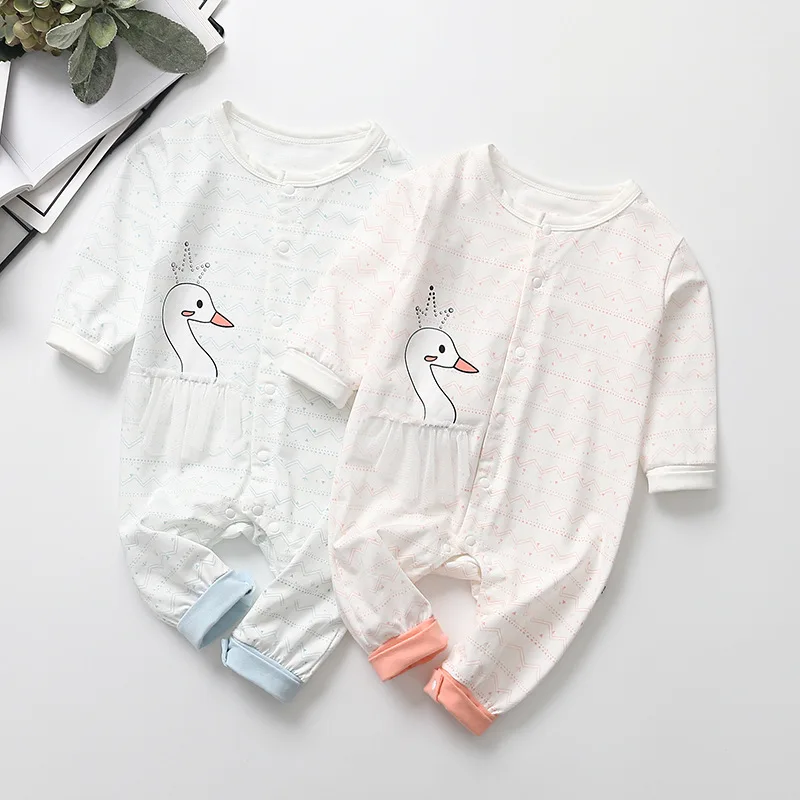 Newborn Baby Clothes Girls Cute princess shape Romper Swan print Long Sleeve Cotton Romper Kids Jumpsuit Playsuit
Newborn Baby Clothes Girls Cute princess shape Romper Swan print Long Sleeve Cotton Romper Kids Jumpsuit Playsuit