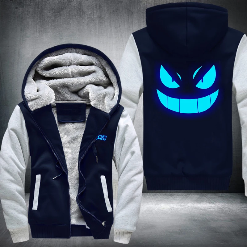 New Winter Men's luminous Pokemon Jacket Casual Fashion Long Sleeve Zipper Hooded Plush Warm Sport Coat European Size S-5XL
New Winter Men's luminous Pokemon Jacket Casual Fashion Long Sleeve Zipper Hooded Plush Warm Sport Coat European Size S-5XL