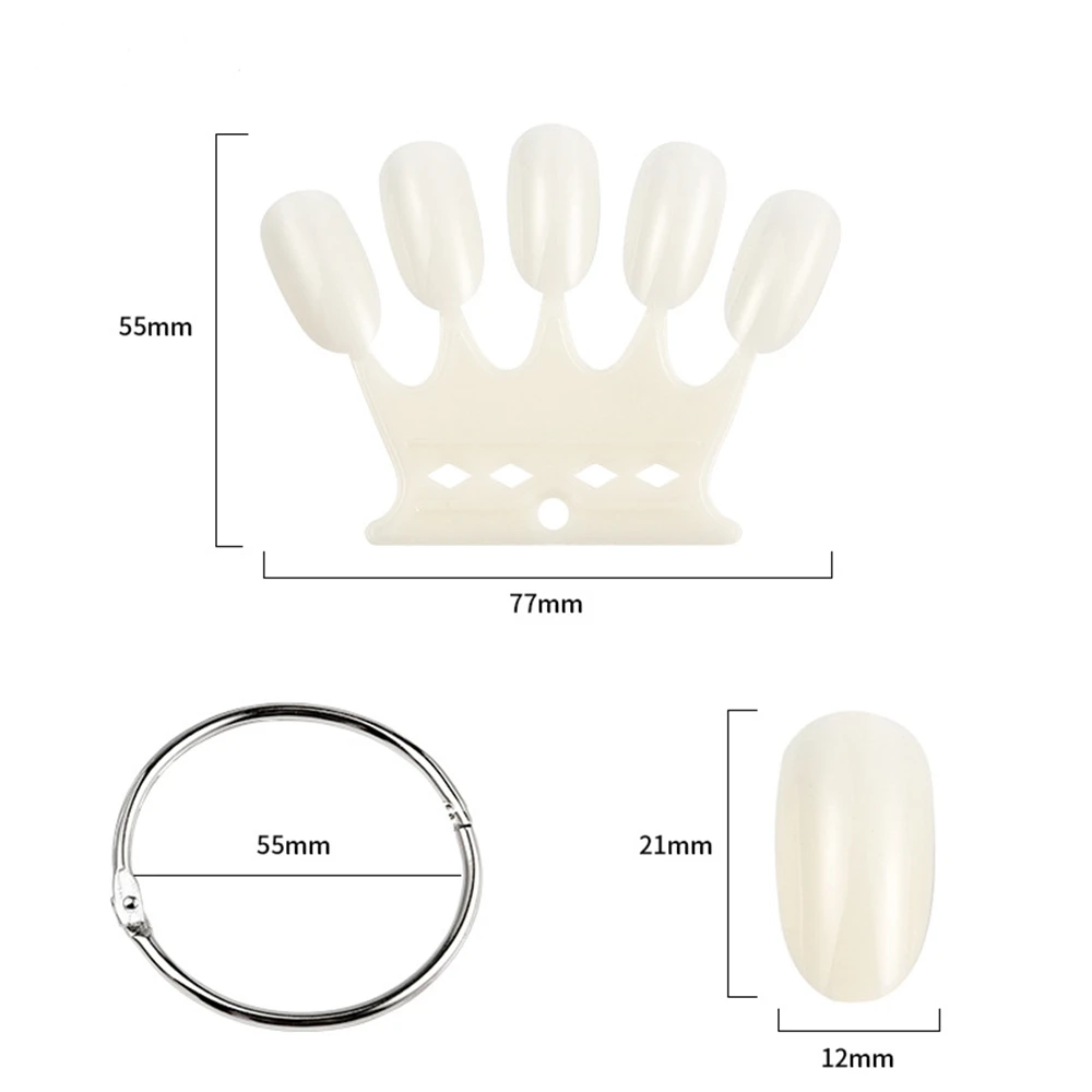 50Pcs Artificial False Nail Tips Crown Shape Nails Display Color Card DIY Nail Art Practice Board Clear Nature Manicure Tool
50Pcs Artificial False Nail Tips Crown Shape Nails Display Color Card DIY Nail Art Practice Board Clear Nature Manicure Tool