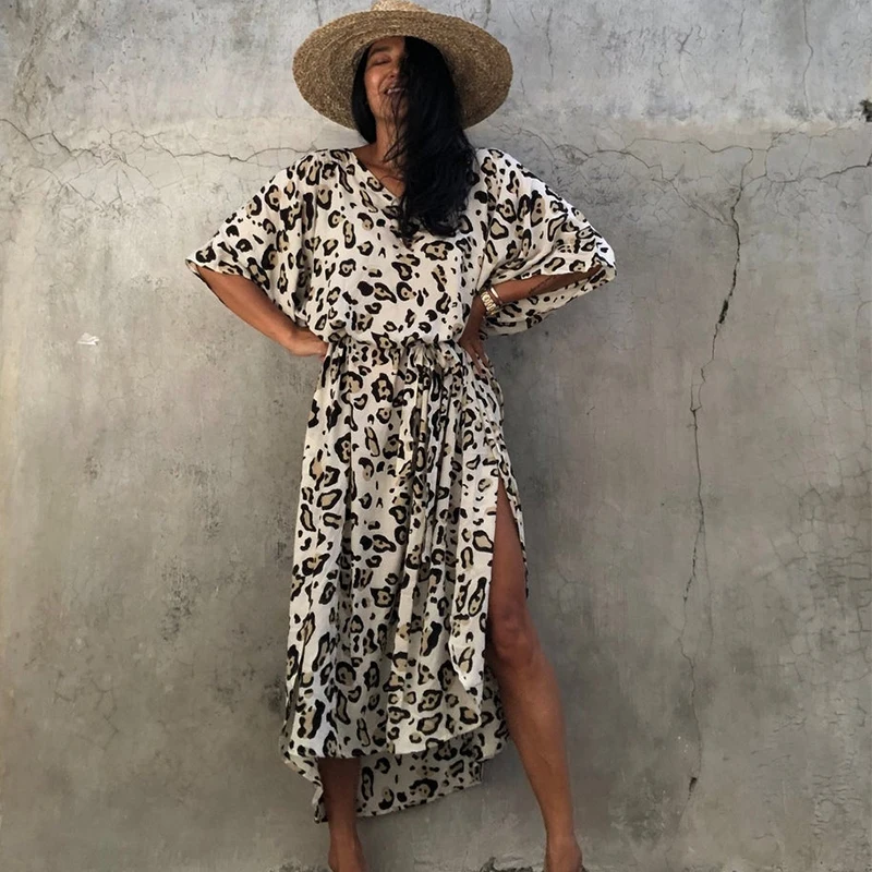 2021 Beach Kaftan Bikini Cover-ups Bohemian Printed Summer Midi Dress Tunic Women Beach Wear Swim Suit Cover Up
2021 Beach Kaftan Bikini Cover-ups Bohemian Printed Summer Midi Dress Tunic Women Beach Wear Swim Suit Cover Up