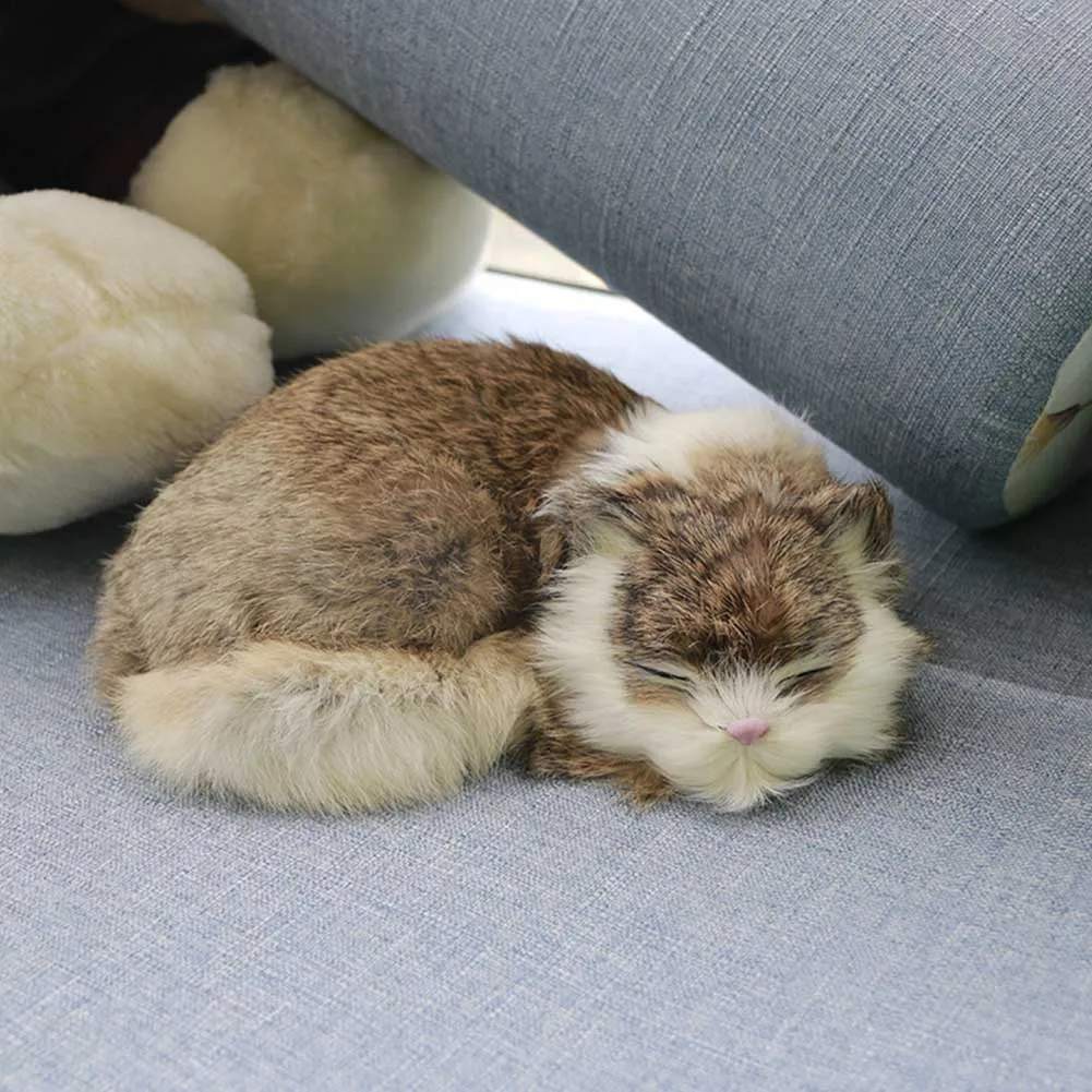 Plush Gift Ornament Sleeping Animal Birthday Home Office Lovely Kids Photography Prop Simulation Cat Artificial Leather Toy Soft
Plush Gift Ornament Sleeping Animal Birthday Home Office Lovely Kids Photography Prop Simulation Cat Artificial Leather Toy Soft