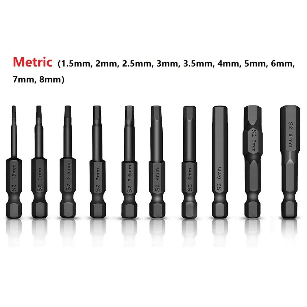 10/20Pcs 1/4inch S2 Steel Hexagon Screwdriver Bits Head Wrench Screwdriver Drill Bit Set 50mm Length Nutdrivers Tools
10/20Pcs 1/4inch S2 Steel Hexagon Screwdriver Bits Head Wrench Screwdriver Drill Bit Set 50mm Length Nutdrivers Tools