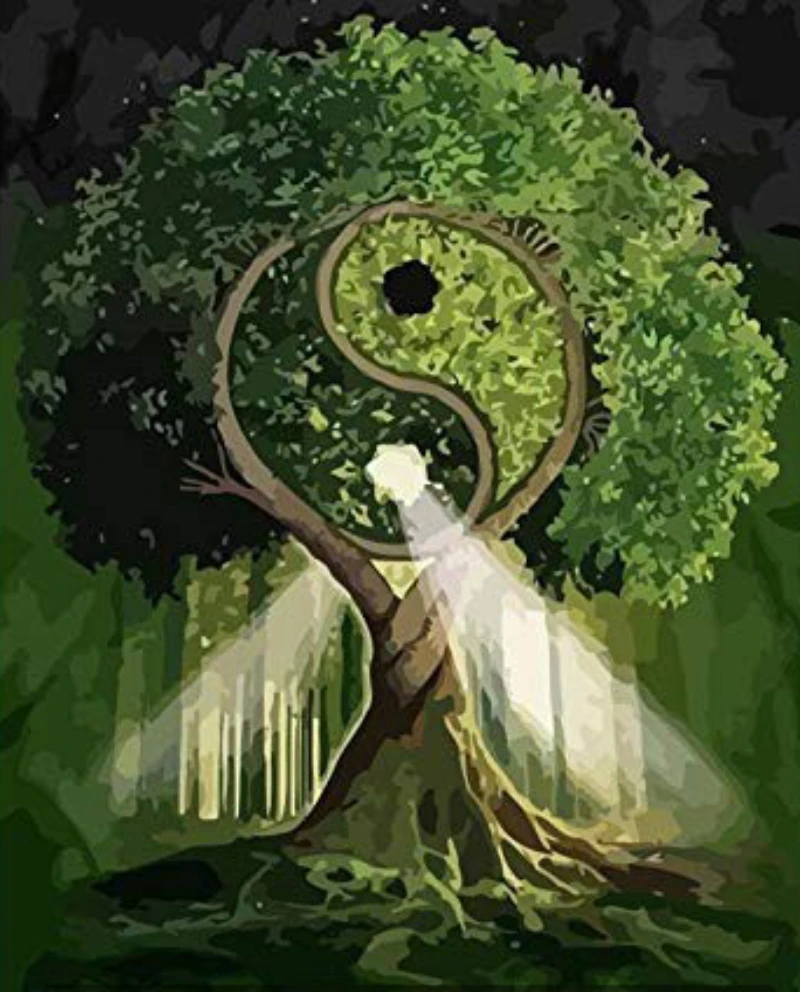 Tree Taoist Yin and Yang Diagram DIY Handmade Oil Paint Paint By Numbers Kit on Canvas Wall Art Home Decor Digital Painting
Tree Taoist Yin and Yang Diagram DIY Handmade Oil Paint Paint By Numbers Kit on Canvas Wall Art Home Decor Digital Painting