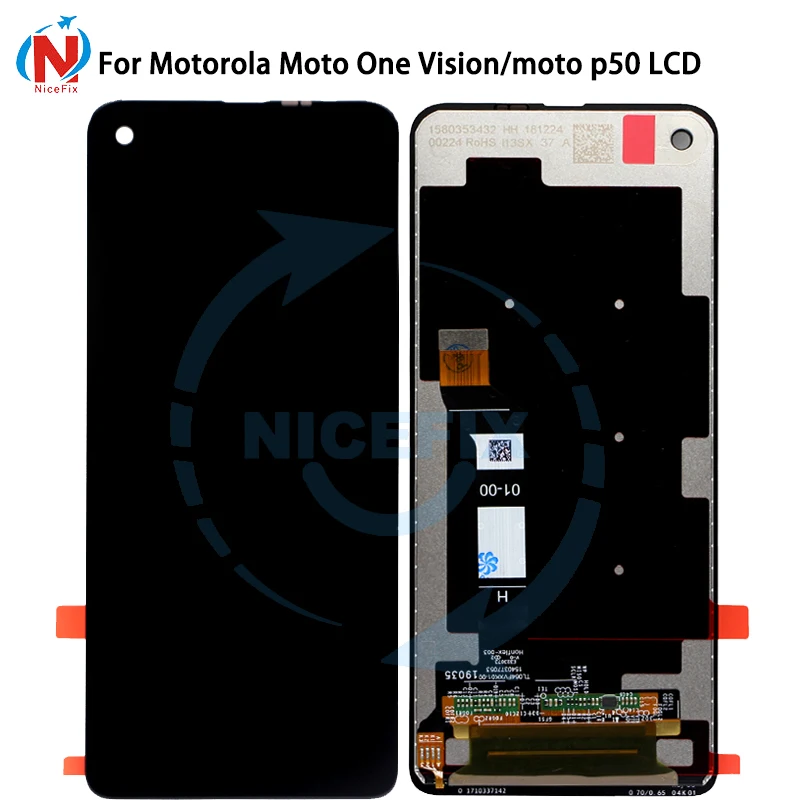 Фото ЖК дисплей для Motorola Moto P50 One Vision дигитайзер с сенсорным экраном в сборе Action XT2013 2