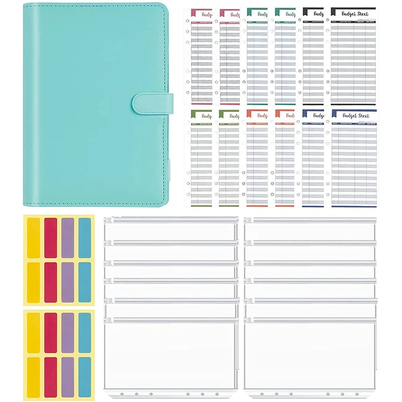 A6 Budget Binder Money Saving Cash Envelopes System Cover,Waterproof Clear Binder Pockets,Expense Budget Planner
A6 Budget Binder Money Saving Cash Envelopes System Cover,Waterproof Clear Binder Pockets,Expense Budget Planner