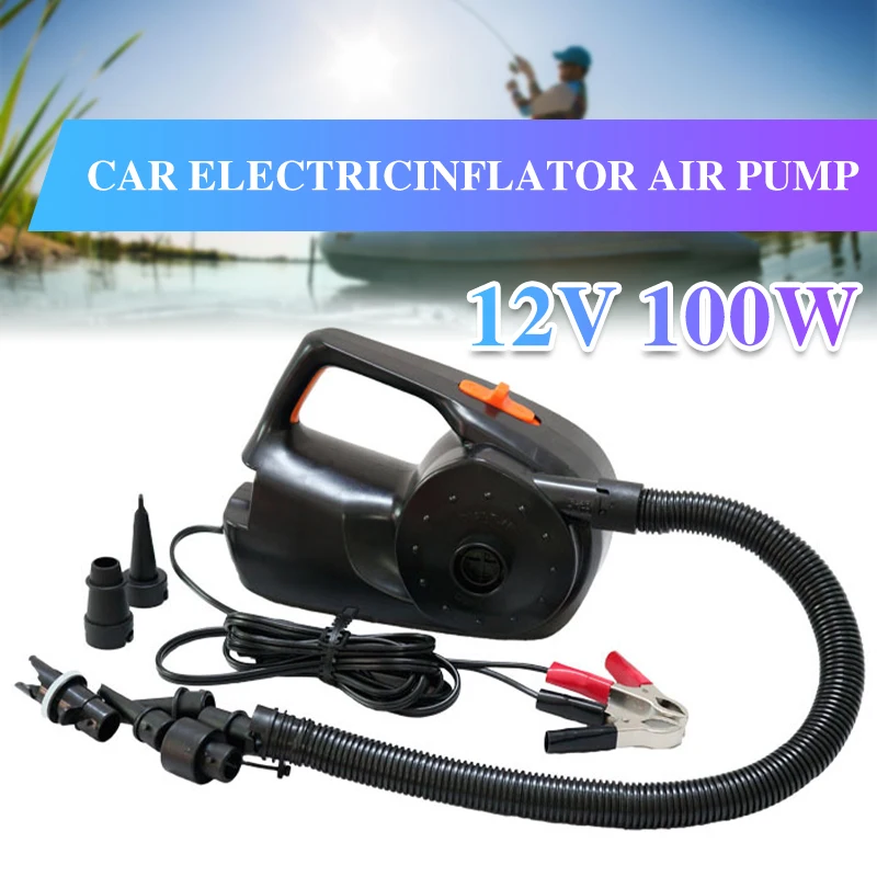 12V 100W Car Rechargable Pump Electric Inflatable Air Pump For Kayak Boat Swimming Pool Air Cushions Ball Auto Portable Blower
12V 100W Car Rechargable Pump Electric Inflatable Air Pump For Kayak Boat Swimming Pool Air Cushions Ball Auto Portable Blower