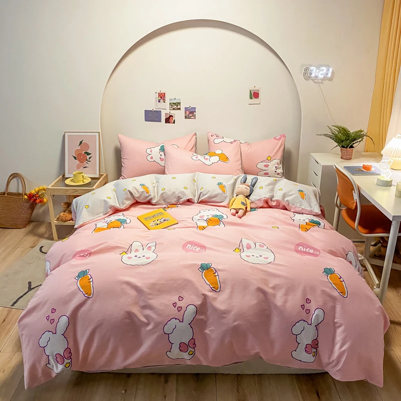 Embroidery Cartoon Pictures Tuzki 100% Cotton US Size Bedding Queen King Size 3/4Pcs Duvet Cover Bed Sheet Home Textiles
Embroidery Cartoon Pictures Tuzki 100% Cotton US Size Bedding Queen King Size 3/4Pcs Duvet Cover Bed Sheet Home Textiles