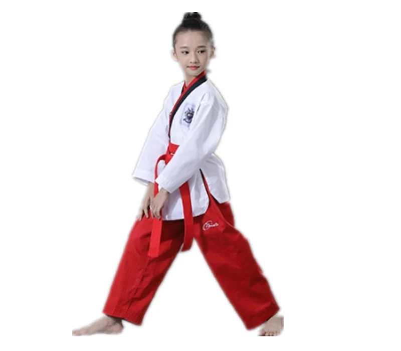 Taekwondo Dobok Long-sleeve Tae kwon do Uniform Karate Clothes Proffesional Taekwondo Trainers Black Stripe Clothing kids adult1
Taekwondo Dobok Long-sleeve Tae kwon do Uniform Karate Clothes Proffesional Taekwondo Trainers Black Stripe Clothing kids adult1