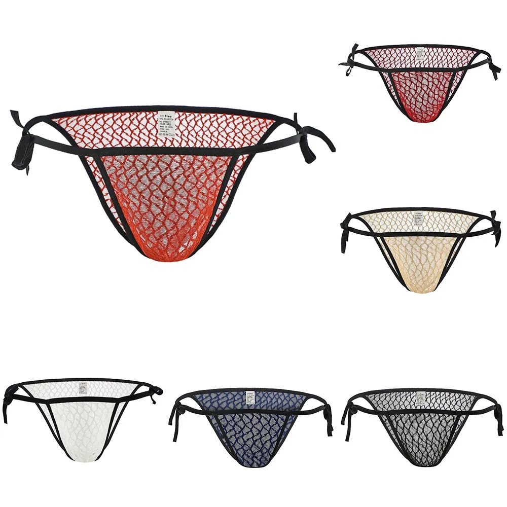 Sexy Fashion Underwear Mesh Men's Panties Hollow Low-Waist Sexy Lingerie Perspective Male Bikini Underwear Backless T-back Thong
Sexy Fashion Underwear Mesh Men's Panties Hollow Low-Waist Sexy Lingerie Perspective Male Bikini Underwear Backless T-back Thong
