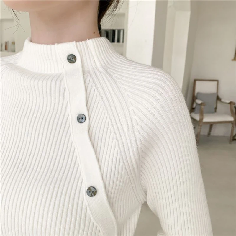 2021 Woman Sweaters Autumn Winter Casual Half Turtleneck Long Sleeve Knitting Pullover Women Slim Fit Basic Sweater
2021 Woman Sweaters Autumn Winter Casual Half Turtleneck Long Sleeve Knitting Pullover Women Slim Fit Basic Sweater