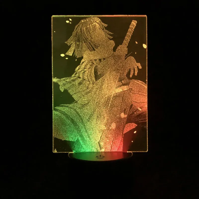 Remote Control Two Tone Lamp Demon Slayer Iguro Obanai Japanese Anime Manga Gift Two Tone Led Light Two Tone 3D Lamp Present
Remote Control Two Tone Lamp Demon Slayer Iguro Obanai Japanese Anime Manga Gift Two Tone Led Light Two Tone 3D Lamp Present