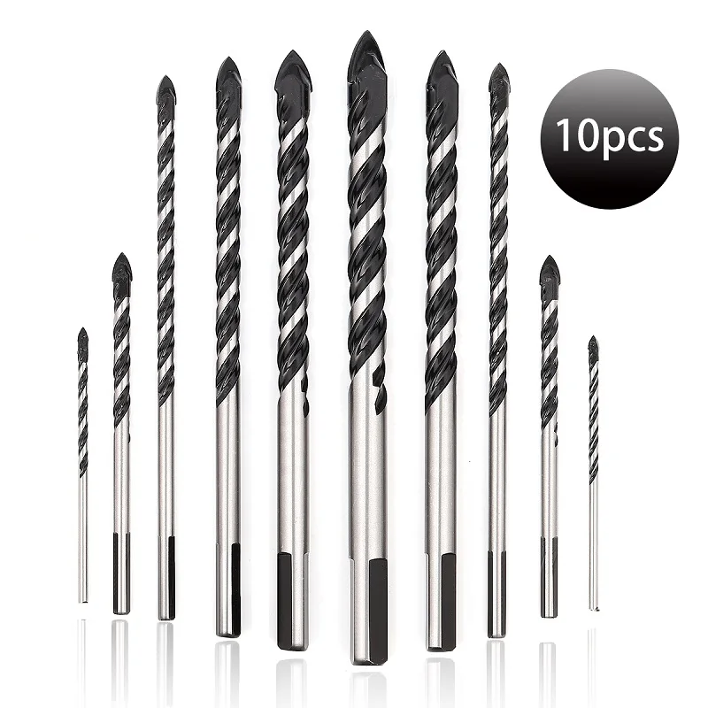 COMOWARE Multi Masonry Drill Bit Set 10 pcs Cr45 Material for Ceramic Tile Glass Cinderblock Hard Plastic Cement Concrete
COMOWARE Multi Masonry Drill Bit Set 10 pcs Cr45 Material for Ceramic Tile Glass Cinderblock Hard Plastic Cement Concrete