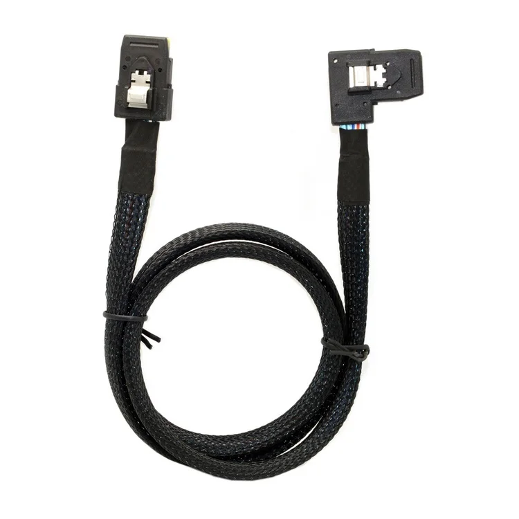 Ultra Slim Flat Left Angled 90 Degree Mini SAS 36pin SFF-8087 to 8087 Data Raid Cable 80cm
Ultra Slim Flat Left Angled 90 Degree Mini SAS 36pin SFF-8087 to 8087 Data Raid Cable 80cm