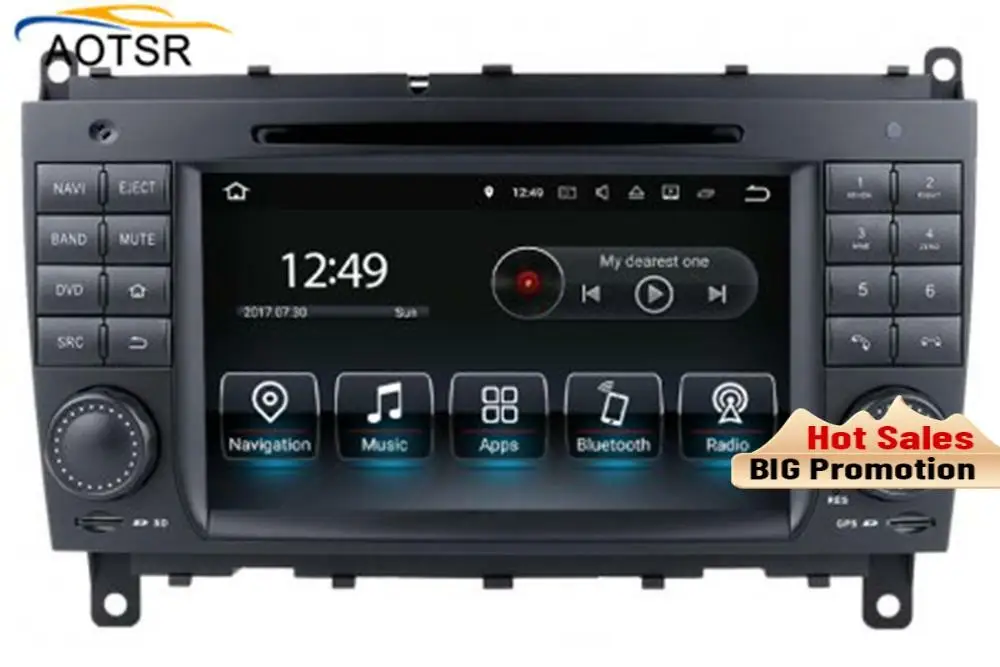 4 Гб + 32 ГБ Android 8 0 автомобильный DVD-плеер GPS-навигация для Mercedes-Benz CLK C209/W209 2005-2009