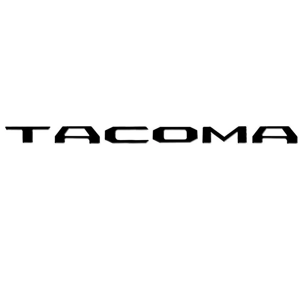 Вставные буквы для задней двери для Toyota Tacoma 2014, 2015, 2016, 2017, 2018, 2019, Специальный 3D цинковый матовый черный
Вставные буквы для задней двери для Toyota Tacoma 2014, 2015, 2016, 2017, 2018, 2019, Специальный 3D цинковый матовый черный