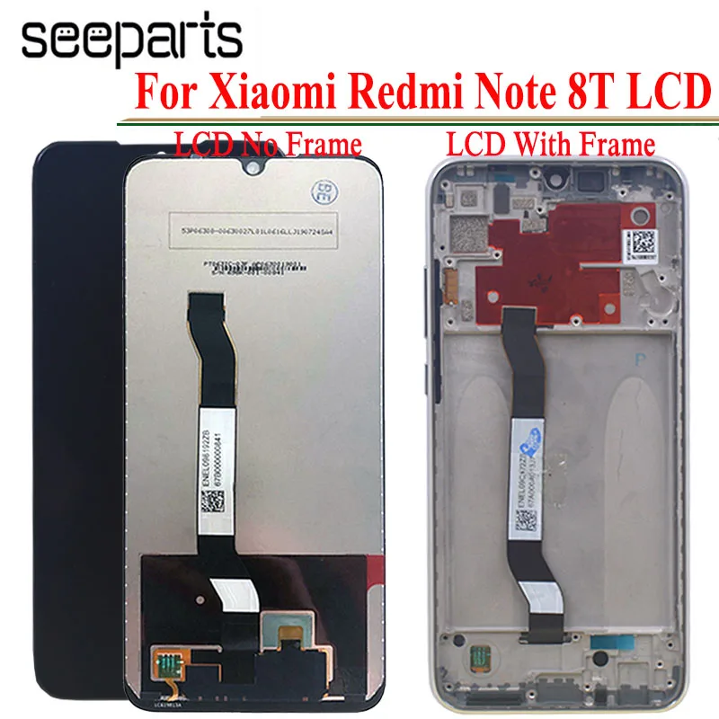 

Tested Well 6.3" For Xiaomi Redmi Note 8t LCD Display Touch Screen Digitizer Assembly Replacement Parts Note8T M1908C3XG LCD