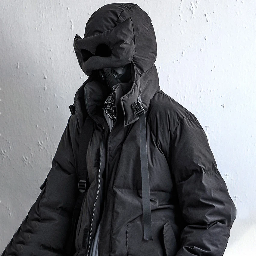 Зимняя ветровка, тактические функциональные куртки, куртка Techwear для мужчин, уличная одежда, полная маска, черные панковские стили, пальто на... 
Зимняя ветровка, тактические функциональные куртки, куртка Techwear для мужчин, уличная одежда, полная маска, черные панковские стили, пальто на...