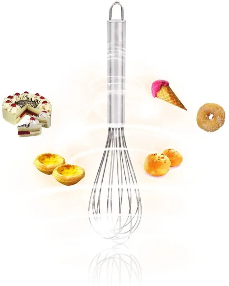 3 Pack Stainless Steel Whisks Wire Whisk Set Kitchen wisks for Cooking, Blending, Whisking, Beating, Stirring
3 Pack Stainless Steel Whisks Wire Whisk Set Kitchen wisks for Cooking, Blending, Whisking, Beating, Stirring