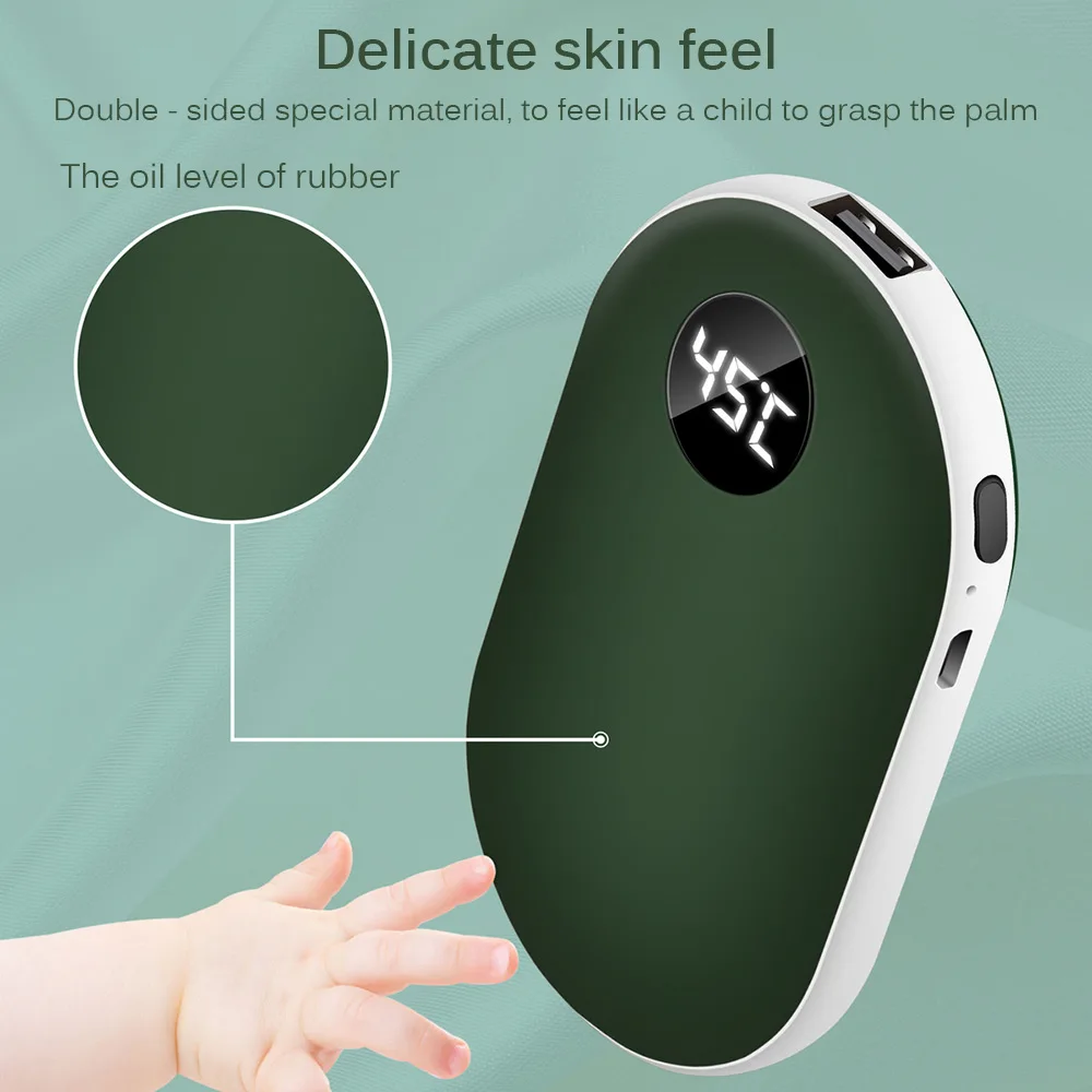 5200mAh USB Rechargeable Electric Hand Warmer Winter Pebbles Double-Side Heating Mini 5V Long-Life Pocket Power Bank Hand Warmer
5200mAh USB Rechargeable Electric Hand Warmer Winter Pebbles Double-Side Heating Mini 5V Long-Life Pocket Power Bank Hand Warmer