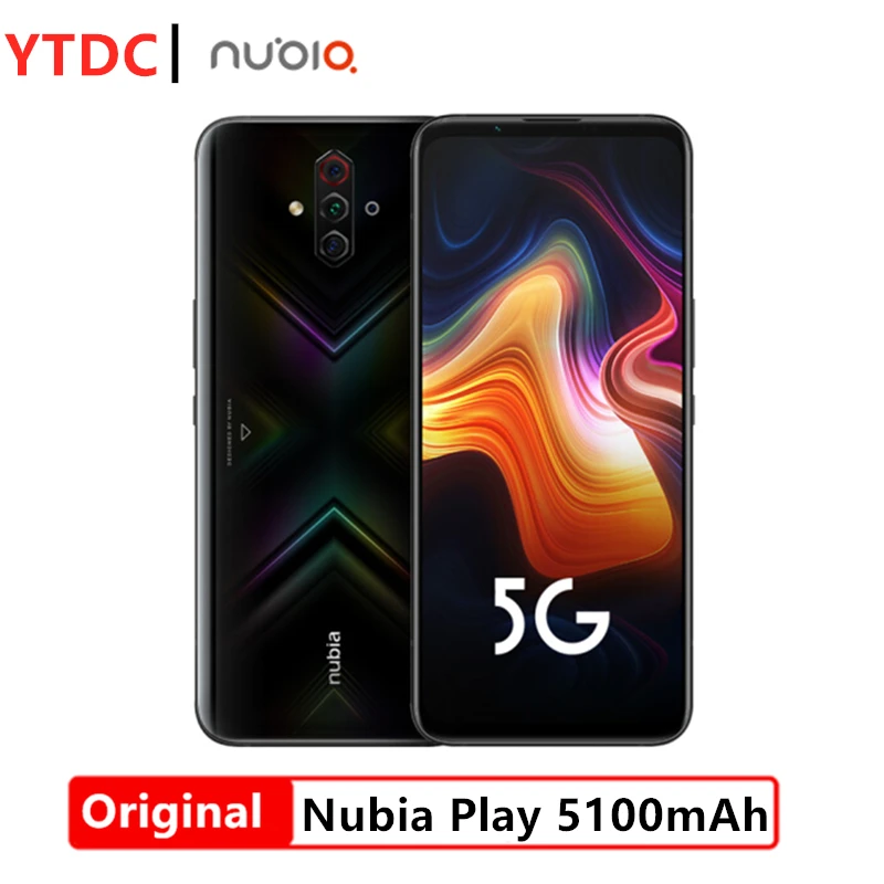 Оригинал Nubia играть 5G смартфон 5100 мАч большая Battert 6 65 ''amoled Экран основной 48.0MP