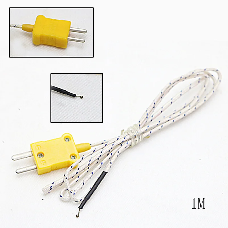 1/2/3/5M K Type Thermometer Line Test Length Wire Temperature Thermocouple Sensor Probe Tester Line Multimeter Tester Line
1/2/3/5M K Type Thermometer Line Test Length Wire Temperature Thermocouple Sensor Probe Tester Line Multimeter Tester Line