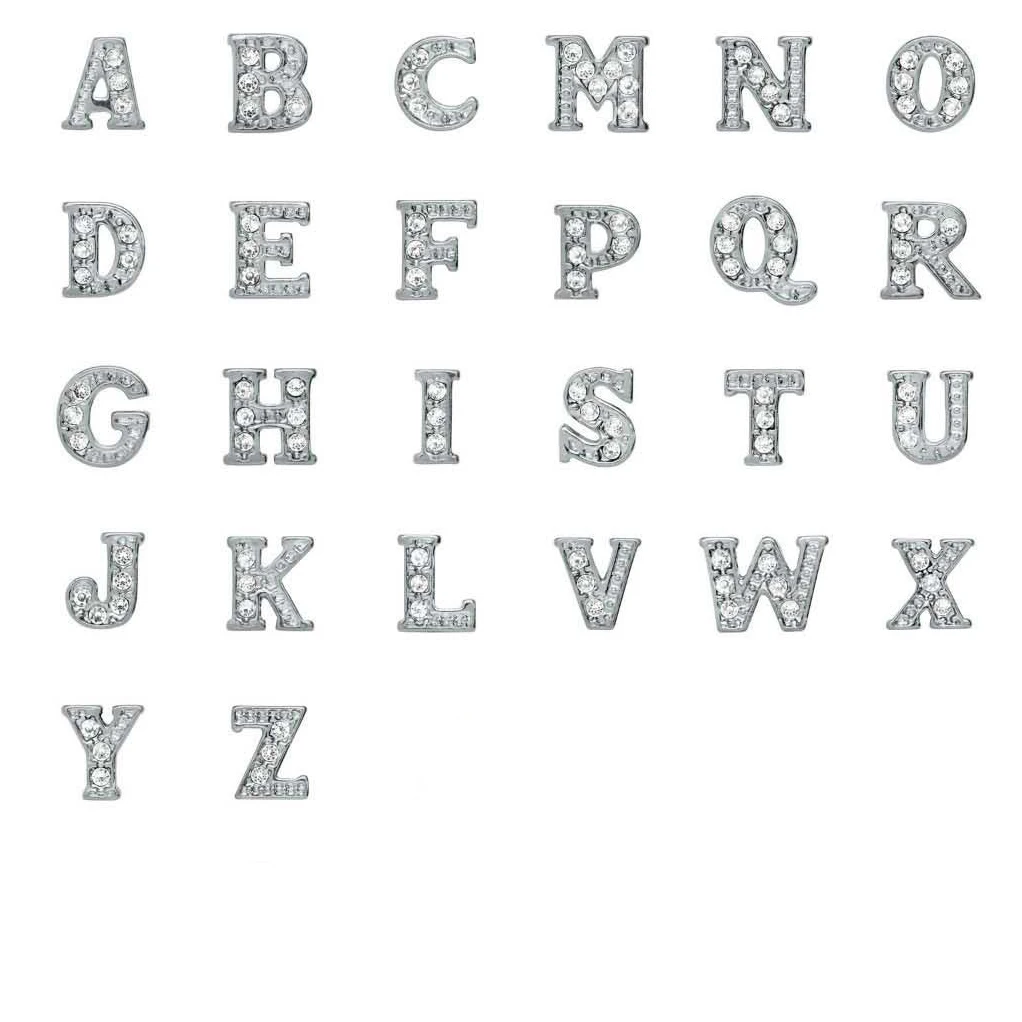 20Pcs/Lot Silver Color Initial Letter Rhinestone Alloy FLoating Charms Hand-made DIY for Glass Lockets
20Pcs/Lot Silver Color Initial Letter Rhinestone Alloy FLoating Charms Hand-made DIY for Glass Lockets