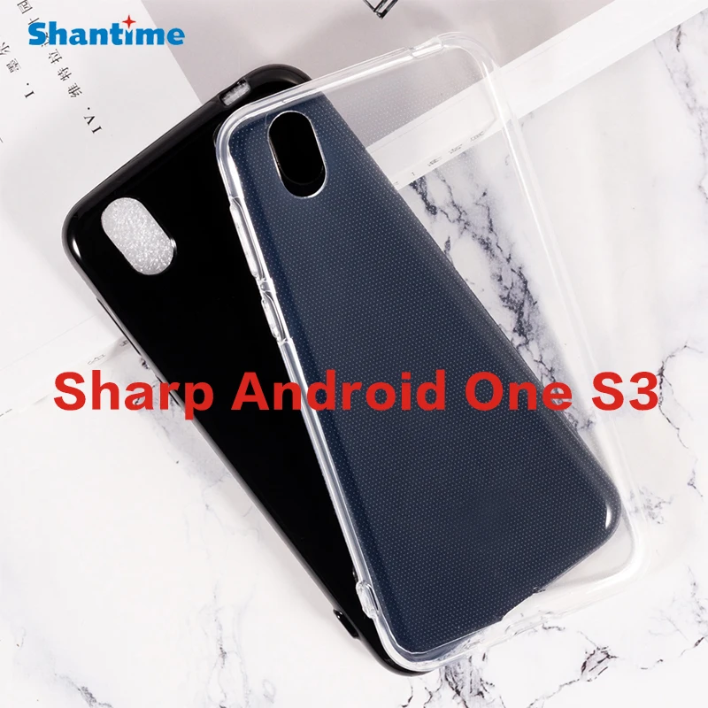 Силиконовый защитный чехол для телефона Sharp Android One S3 с гелевым пудингом мягкий из