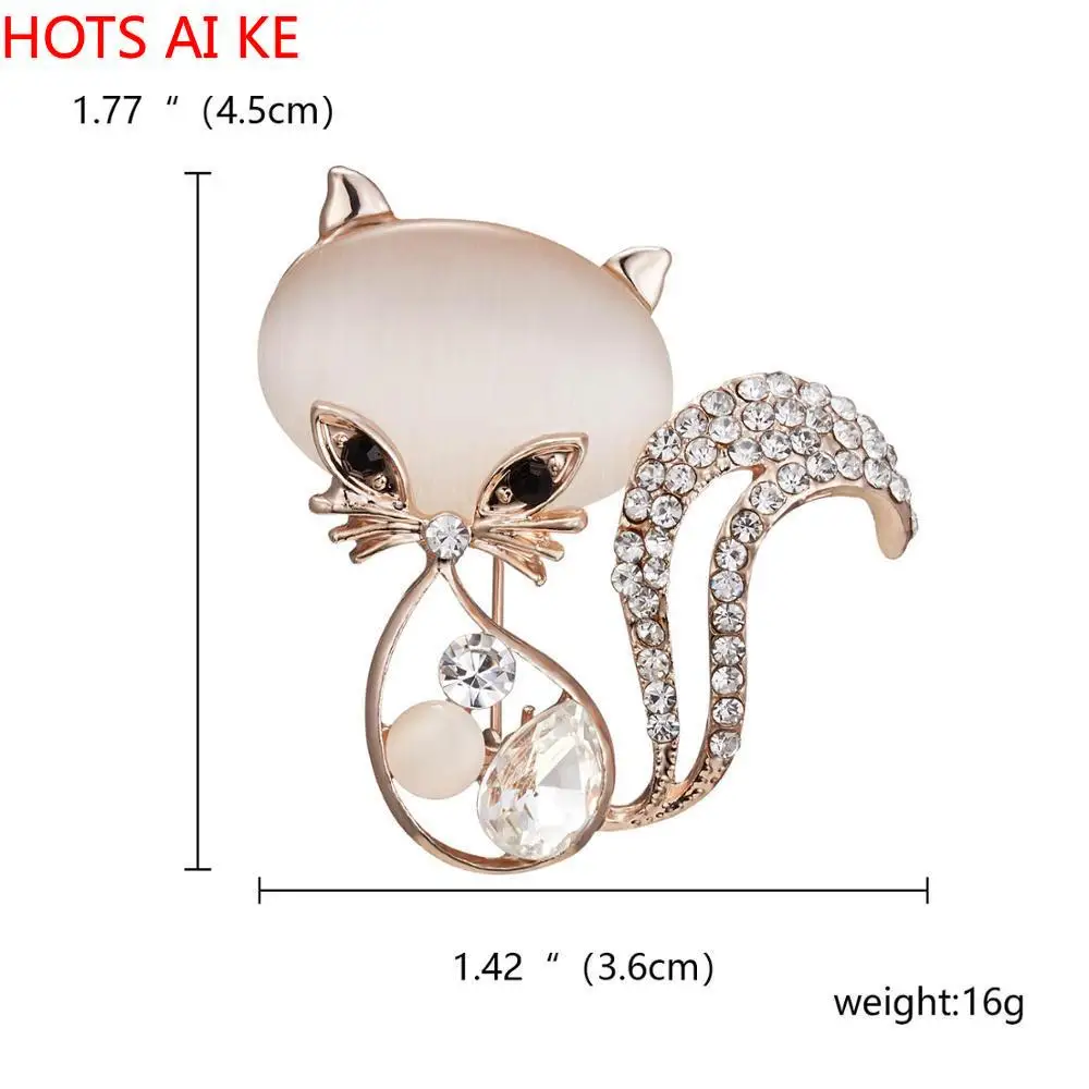Elegant Crystal Brooch Rhinestone Butterfly Peacock Cat Owl Opal Stone Animal Brooches Pin for Women Suit Clothing Buckle
Elegant Crystal Brooch Rhinestone Butterfly Peacock Cat Owl Opal Stone Animal Brooches Pin for Women Suit Clothing Buckle