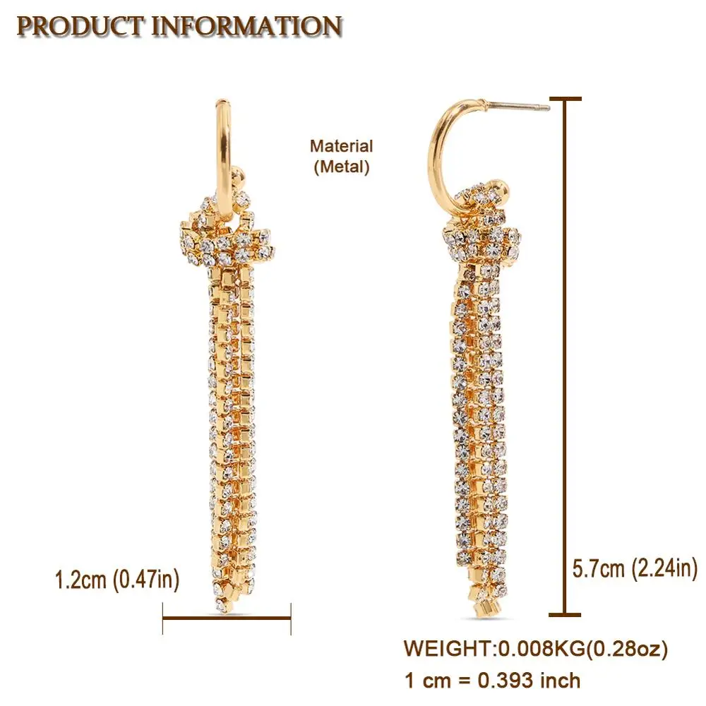 Girlgo Za New CZ Tassel Earrings For Women 2020 Gold Color Korean Drop Earrings Trend Wedding Bride Jewelry Dress Accessories
Girlgo Za New CZ Tassel Earrings For Women 2020 Gold Color Korean Drop Earrings Trend Wedding Bride Jewelry Dress Accessories
