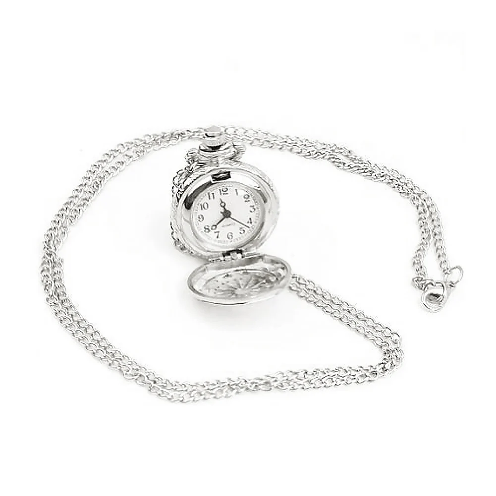 Карманные часы в стиле ретро маленького размера паук Webs/ожерелье для часов