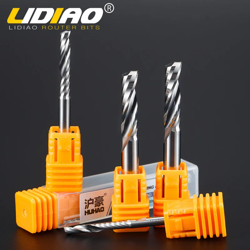 1PC 3.175mm 4mm 6mm Engraving bit For acrylic 1 Flute TCT Tungsten Router bit Spiral CNC Milling cutter end mill For MDF PVC
1PC 3.175mm 4mm 6mm Engraving bit For acrylic 1 Flute TCT Tungsten Router bit Spiral CNC Milling cutter end mill For MDF PVC