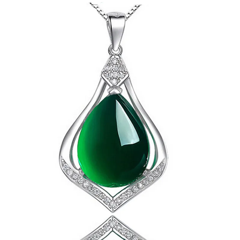 S925 Sterling Silver Necklace Natural Jade Emerald Pendant for Women Gemstone Emerald Peridot Jewelry Bizuteria Pendants Females
S925 Sterling Silver Necklace Natural Jade Emerald Pendant for Women Gemstone Emerald Peridot Jewelry Bizuteria Pendants Females