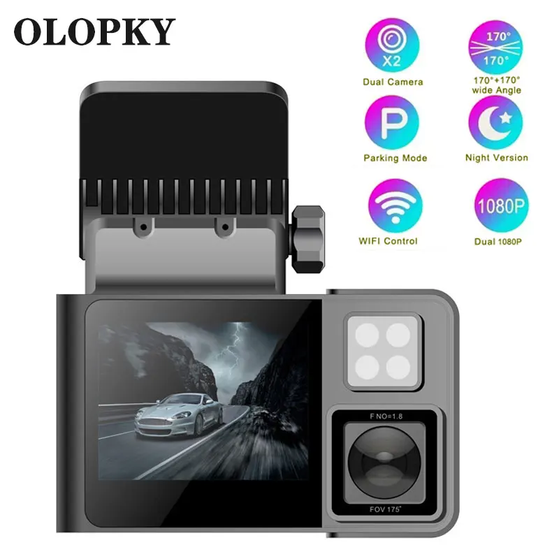 2 Lens Car Video recorder HD1080P Dash Cam Car Black Box 2.0inch IPS Camera Recorder Night Vision G-sensor Loop Recording Dvr
2 Lens Car Video recorder HD1080P Dash Cam Car Black Box 2.0inch IPS Camera Recorder Night Vision G-sensor Loop Recording Dvr