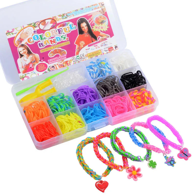 15 Grids Elastic Rubber Bands DIY Tool Set Colorful Weave Machine Bracelet Handicraft Kit Girl Gift Kids Toys for Children
15 Grids Elastic Rubber Bands DIY Tool Set Colorful Weave Machine Bracelet Handicraft Kit Girl Gift Kids Toys for Children