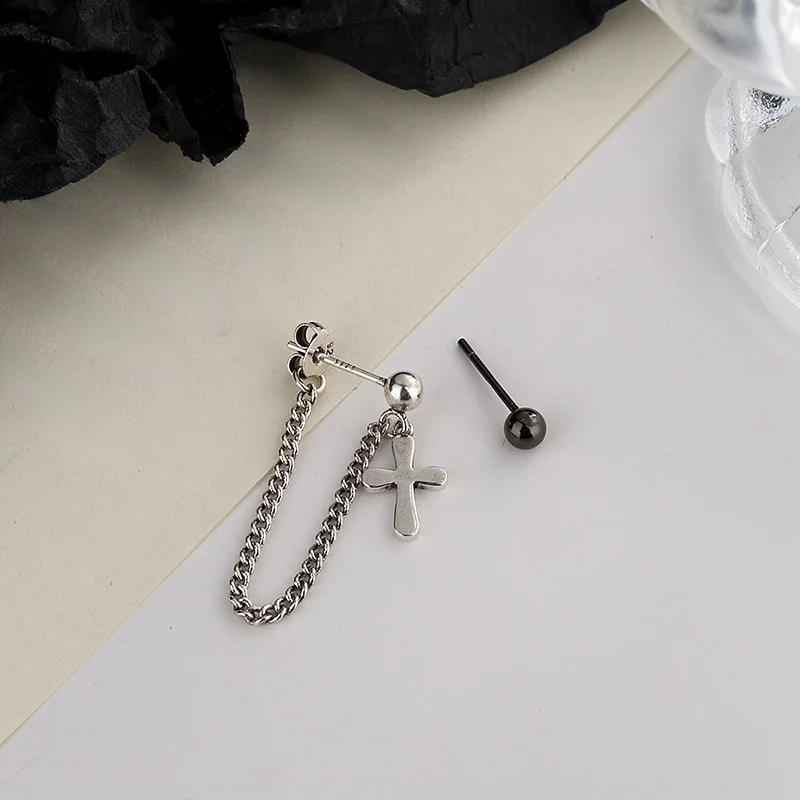 Modern Jewelry The Cross Tassel Earrings 2021 New Design Silvery Plating Hot Selling Asymmetric Earrings For Women Gifts
Modern Jewelry The Cross Tassel Earrings 2021 New Design Silvery Plating Hot Selling Asymmetric Earrings For Women Gifts