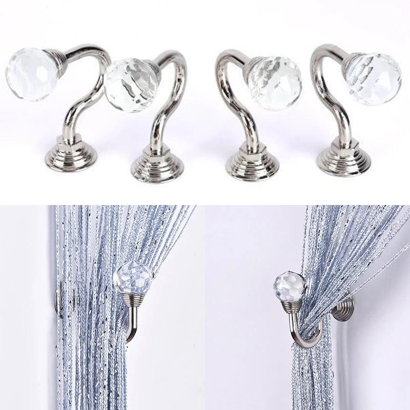 Curtain Small Hook Holdback Wall Hook Crystal Wall Tie Classic Curtain Tie Backs Hook Holder Home Decorations Accessories
Curtain Small Hook Holdback Wall Hook Crystal Wall Tie Classic Curtain Tie Backs Hook Holder Home Decorations Accessories