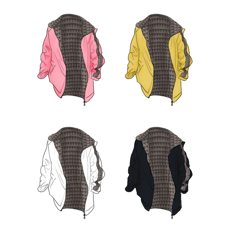 Girl's printed jacquard two sides wear thin coat children's windbreaker casual hooded sports jacket can be worn in four seasons
Girl's printed jacquard two sides wear thin coat children's windbreaker casual hooded sports jacket can be worn in four seasons