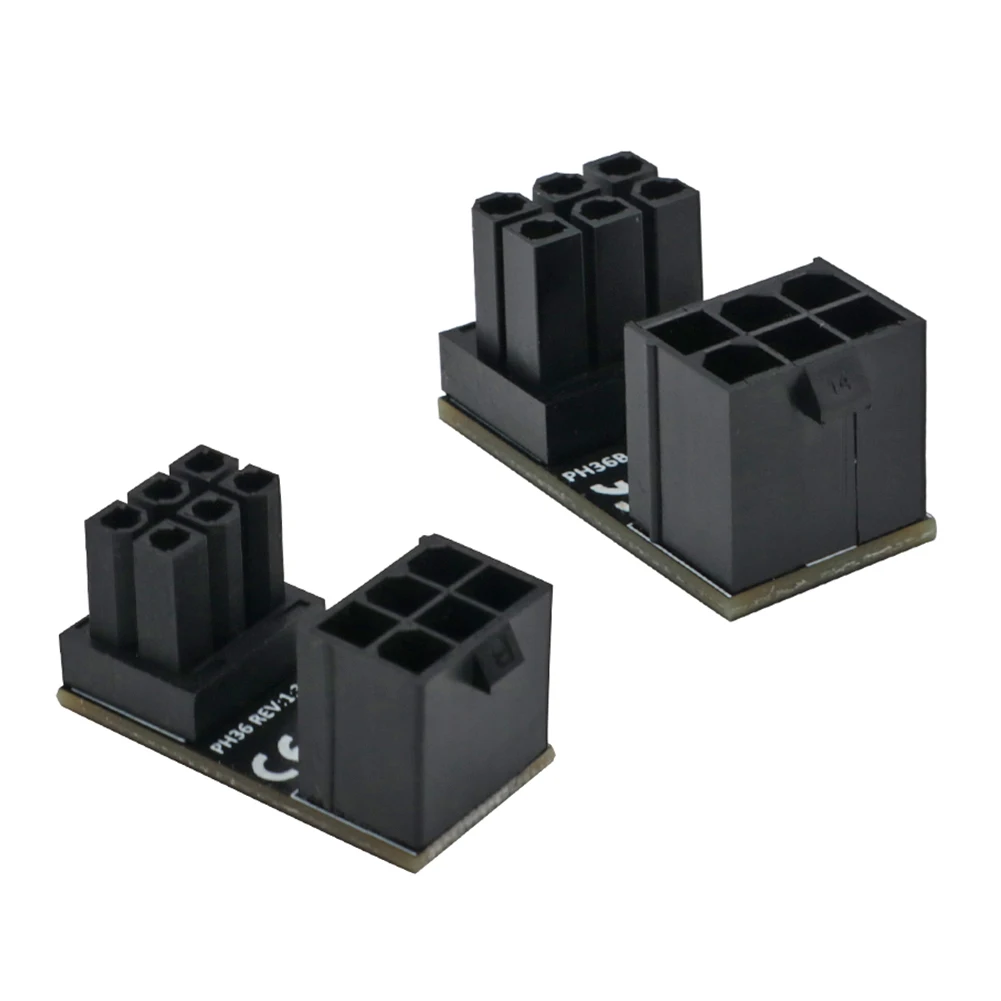 2x 180 Degree Angled Connector Graphics Card ATX 6 Pin Power Supply Adapter AC/DC Adapters Accessories & Parts
2x 180 Degree Angled Connector Graphics Card ATX 6 Pin Power Supply Adapter AC/DC Adapters Accessories & Parts