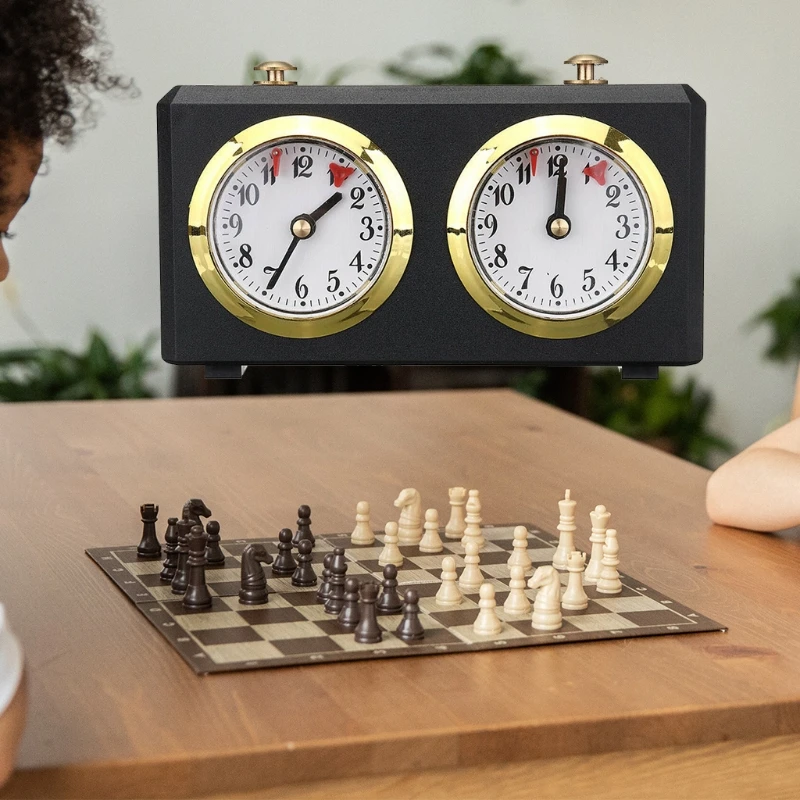 RXBC Chess Timer, Professional Chess Clock Game Timer Analogue Clock Chess Timer I-GO Count Up Count Down Timer, International
RXBC Chess Timer, Professional Chess Clock Game Timer Analogue Clock Chess Timer I-GO Count Up Count Down Timer, International