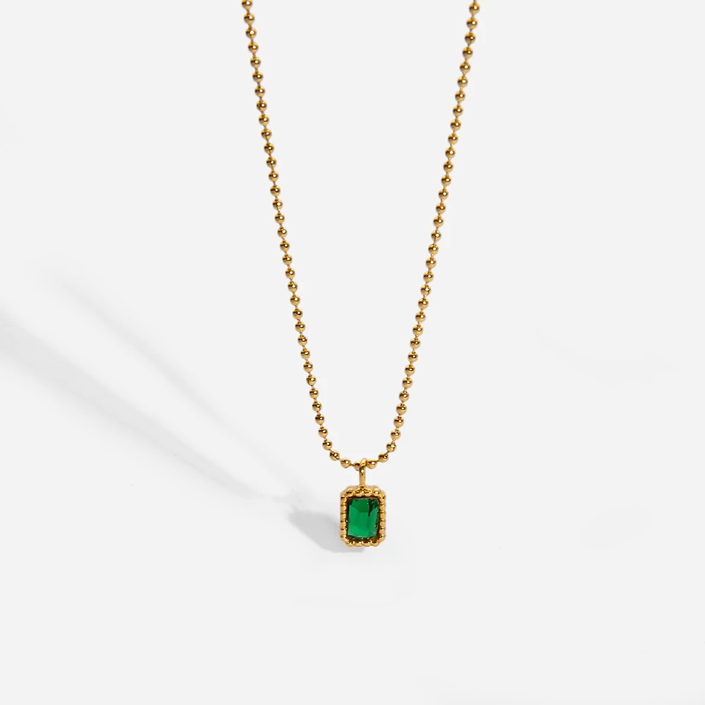 New Stone Pendant Necklace For Women Stainless Steel Collares Jewelry Stylish Metal Link Chain Choker Necklace Jewelry
New Stone Pendant Necklace For Women Stainless Steel Collares Jewelry Stylish Metal Link Chain Choker Necklace Jewelry