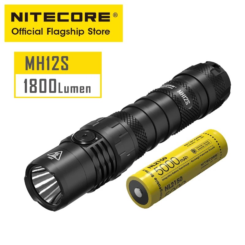 Уличный портативный маленький фонарик NITECORE MH12S с зарядкой от Usb прямой мощности