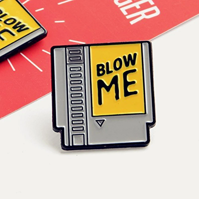 Retro Gaming Blow Me Video Game Enamel Brooch Pin Hat Bag Collar Lapel Pins Badges Women Men's Fashion Jewelry Accessories
Retro Gaming Blow Me Video Game Enamel Brooch Pin Hat Bag Collar Lapel Pins Badges Women Men's Fashion Jewelry Accessories