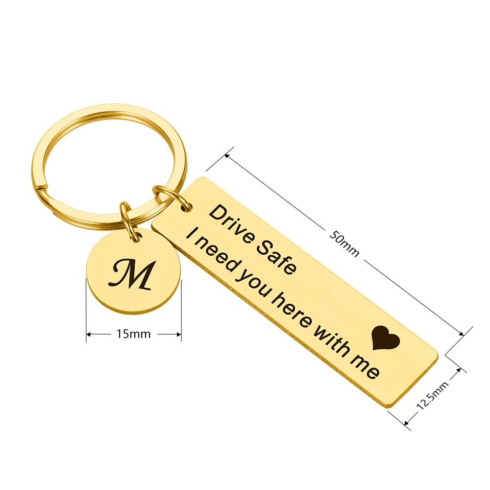 Custom Keychain Engrave Keyring A-Z 26 Initials Letter Drive Safe Drive Safe I Need You Here with Me for Couples Men Women Gift
Custom Keychain Engrave Keyring A-Z 26 Initials Letter Drive Safe Drive Safe I Need You Here with Me for Couples Men Women Gift