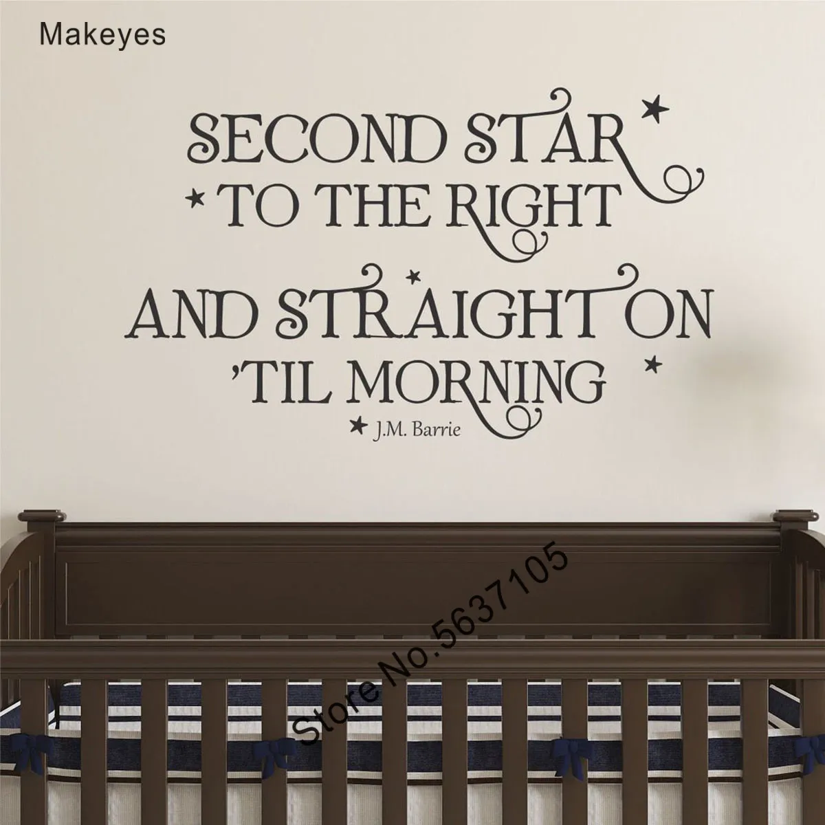 Наклейки на стену с цитатой Makeyes Love наклейки для детской спальни в виде сладкой