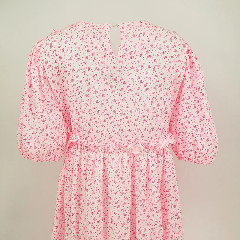 SeeBeautiful Floral Printed Ruffles Stitching Loose Dress O Neck Puff Sleeeve High Waist Summer 2021 New Fashion E467
SeeBeautiful Floral Printed Ruffles Stitching Loose Dress O Neck Puff Sleeeve High Waist Summer 2021 New Fashion E467