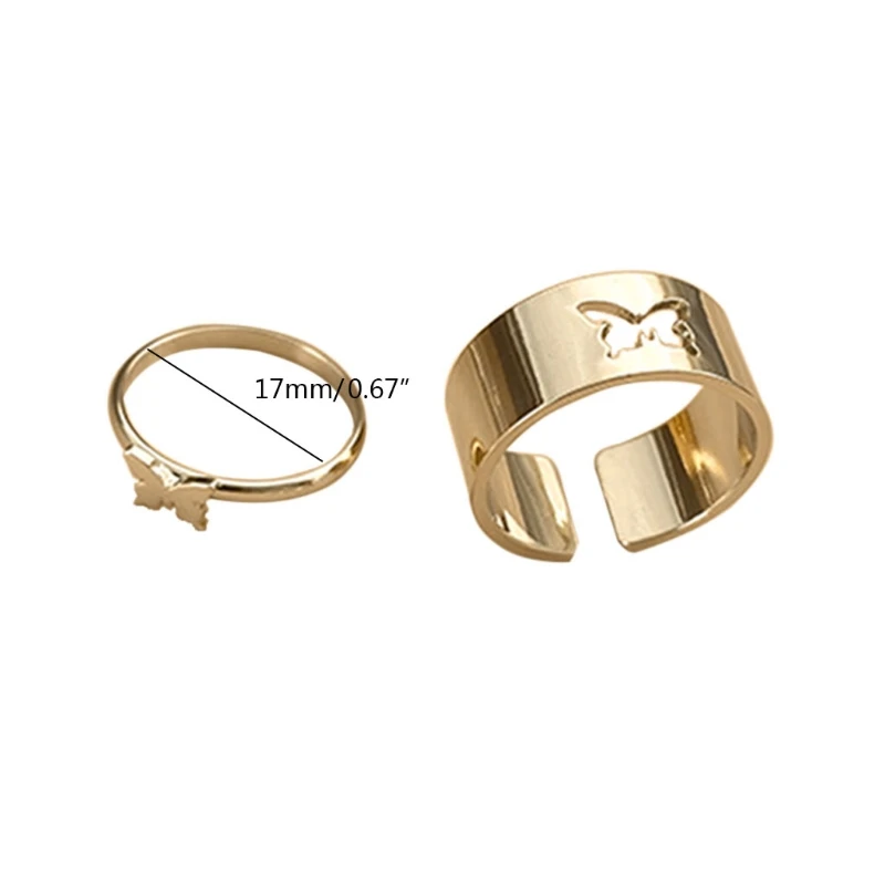 1 Pair Matching Butterfly Lover Couple Rings Engagement Promise Rings for Men Women Wedding Party Jewelry Gifts
1 Pair Matching Butterfly Lover Couple Rings Engagement Promise Rings for Men Women Wedding Party Jewelry Gifts