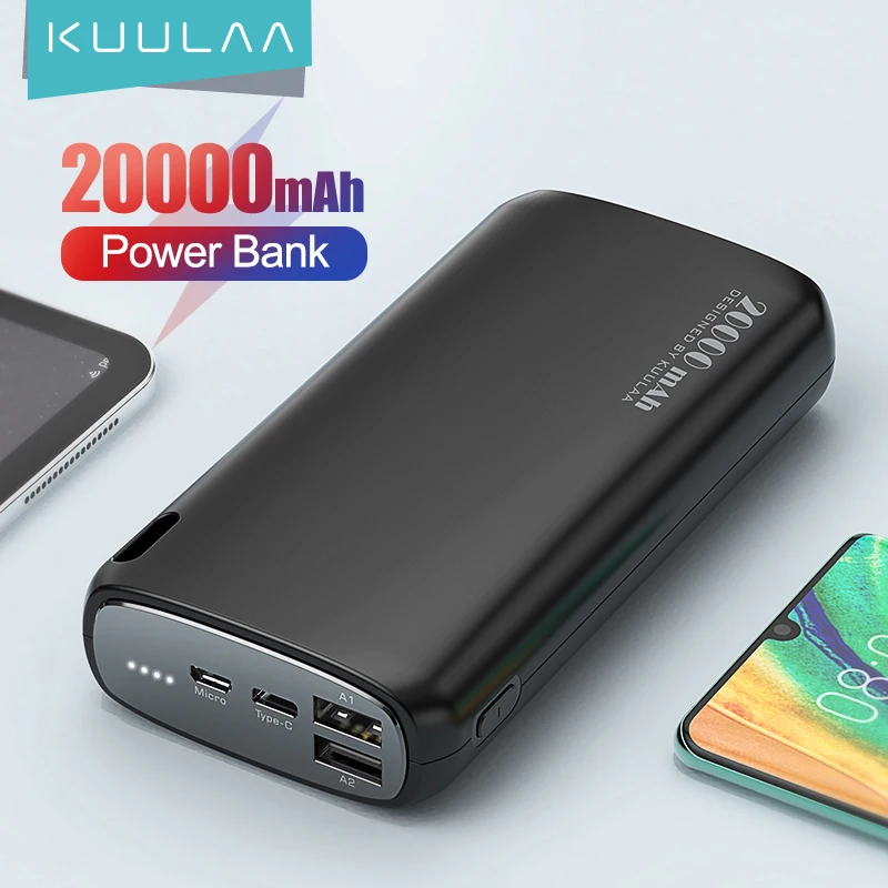 KUULAA Power Bank 20000mAh Portable Charging Poverbank Mobile Phone External Battery Charger Powerbank 20000 mAh for Xiaomi Mi
KUULAA Power Bank 20000mAh Portable Charging Poverbank Mobile Phone External Battery Charger Powerbank 20000 mAh for Xiaomi Mi
