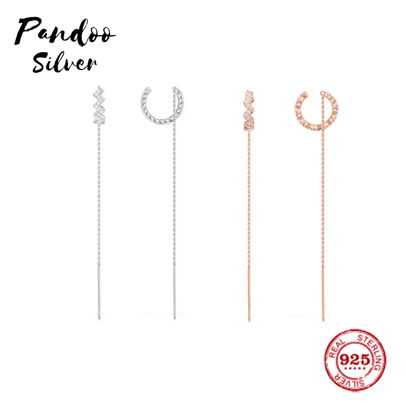 Fashion Charm Sterling Silver Original 1:1 Copy,Asymmetric Fuchsia Up And Down Earrings With Dropping Chains Luxury Jewelry Gift
Fashion Charm Sterling Silver Original 1:1 Copy,Asymmetric Fuchsia Up And Down Earrings With Dropping Chains Luxury Jewelry Gift